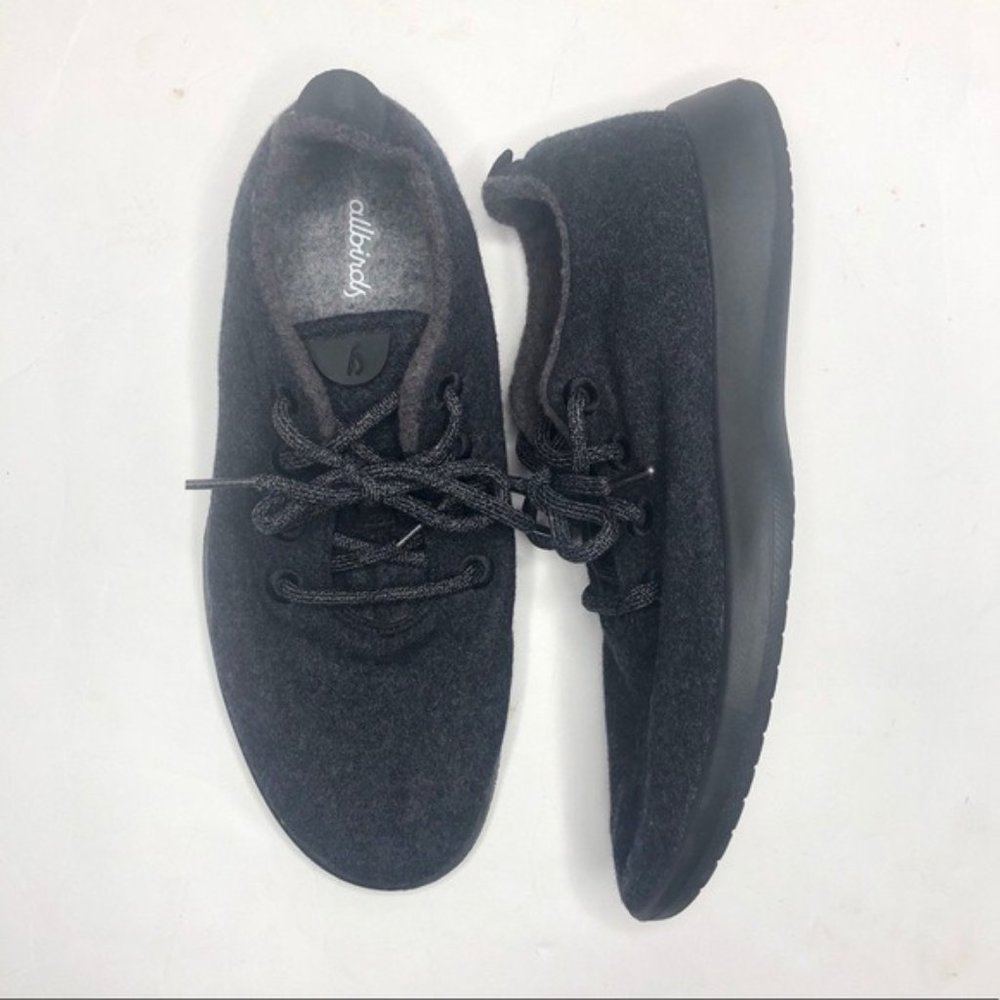 ALLBIRDS Black Wool Runners Sneakers Size 10.5